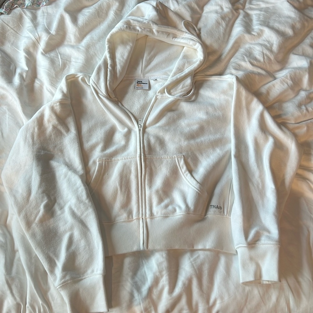 White Artizia cropped sweatshirt